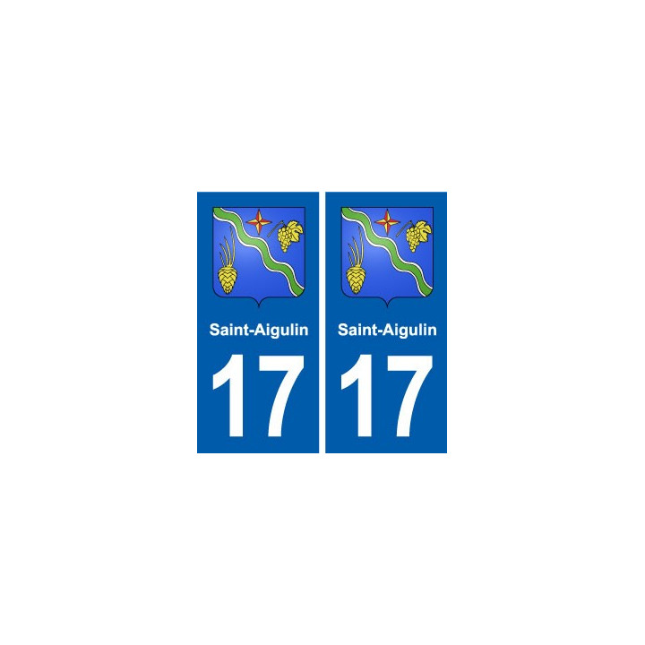 17 Montendre blason ville autocollant plaque sticker