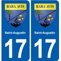 17 Montendre blason ville autocollant plaque sticker