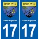 17 Montendre blason ville autocollant plaque sticker
