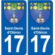 17 Montendre blason ville autocollant plaque sticker