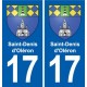 17 Montendre blason ville autocollant plaque sticker
