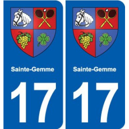 17 Montendre blason ville autocollant plaque sticker