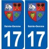 17 Montendre blason ville autocollant plaque sticker