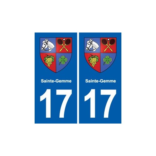 17 Montendre blason ville autocollant plaque sticker