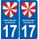 17 Montendre blason ville autocollant plaque sticker