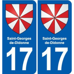 17 Montendre blason ville autocollant plaque sticker