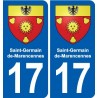 17 Montendre blason ville autocollant plaque sticker