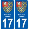 17 Montendre blason ville autocollant plaque sticker
