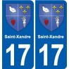 17 Montendre blason ville autocollant plaque sticker