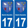 17 Montendre blason ville autocollant plaque sticker