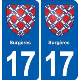 17 Montendre blason ville autocollant plaque sticker