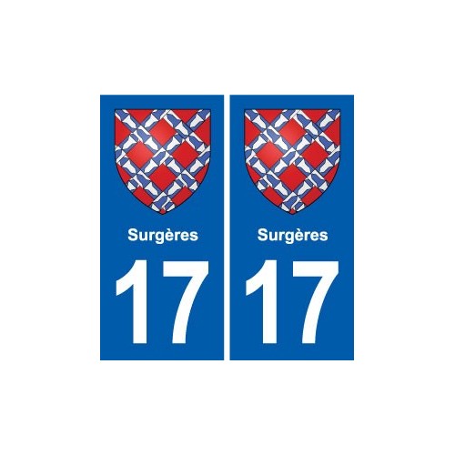 17 Montendre blason ville autocollant plaque sticker