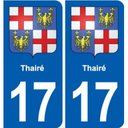 17 Montendre blason ville autocollant plaque sticker