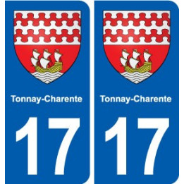 17 Montendre blason ville autocollant plaque sticker