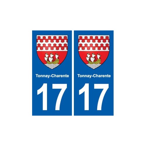 17 Montendre blason ville autocollant plaque sticker