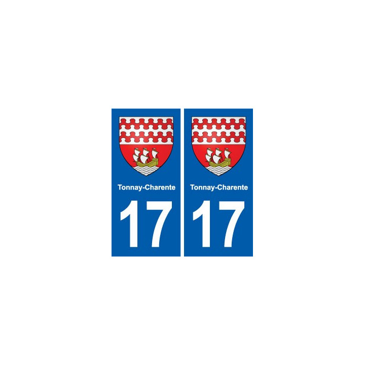 17 Montendre blason ville autocollant plaque sticker