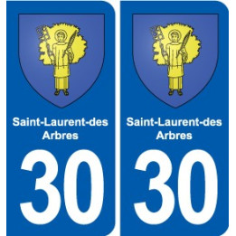 30 Aramon blason ville autocollant plaque stickers