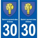 30 Aramon blason ville autocollant plaque stickers