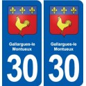 30 Aramon blason ville autocollant plaque stickers