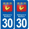 30 Aramon blason ville autocollant plaque stickers