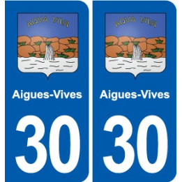 30 Aramon blason ville autocollant plaque stickers