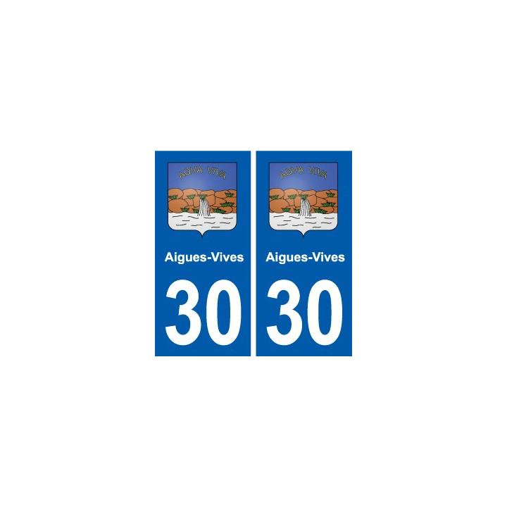 30 Aramon blason ville autocollant plaque stickers