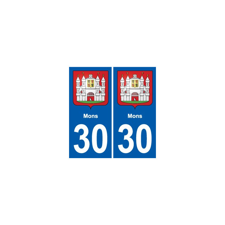 30 Aramon blason ville autocollant plaque stickers