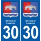 30 Aramon blason ville autocollant plaque stickers