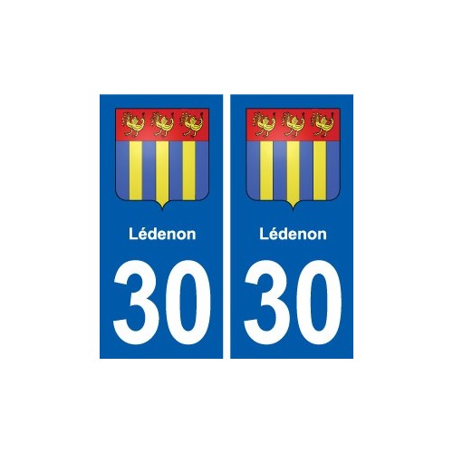 30 Aramon blason ville autocollant plaque stickers