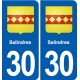 30 Aramon blason ville autocollant plaque stickers