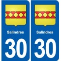 30 Aramon blason ville autocollant plaque stickers