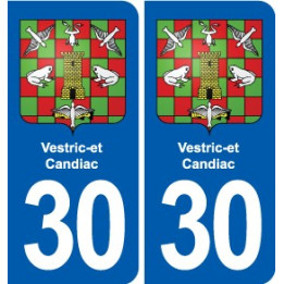 30 Aramon blason ville autocollant plaque stickers