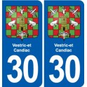30 Aramon blason ville autocollant plaque stickers