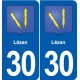 30 Aramon blason ville autocollant plaque stickers