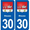 30 Aramon blason ville autocollant plaque stickers