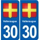 30 Aramon blason ville autocollant plaque stickers