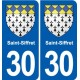30 Aramon blason ville autocollant plaque stickers