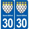 30 Aramon blason ville autocollant plaque stickers
