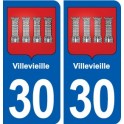 30 Aramon blason ville autocollant plaque stickers