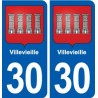 30 Aramon blason ville autocollant plaque stickers