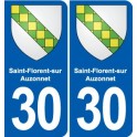 30 Aramon blason ville autocollant plaque stickers
