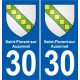 30 Aramon blason ville autocollant plaque stickers
