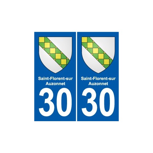 30 Aramon blason ville autocollant plaque stickers
