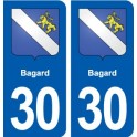 30 Aramon blason ville autocollant plaque stickers