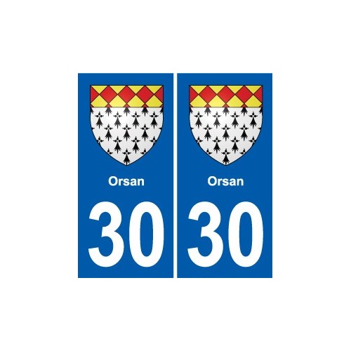 30 Aramon blason ville autocollant plaque stickers