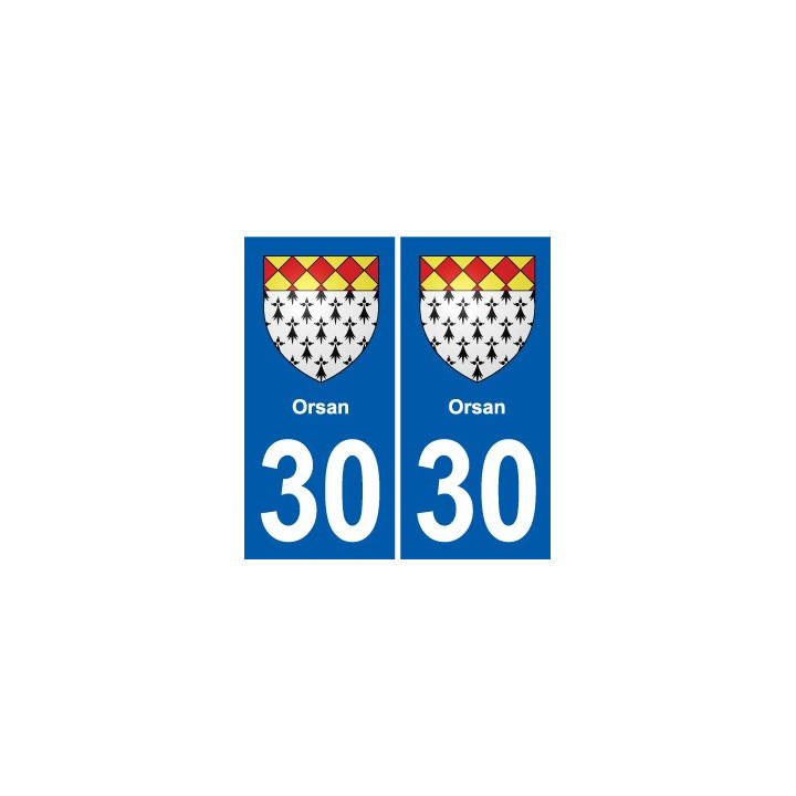30 Aramon blason ville autocollant plaque stickers