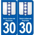 30 Aramon blason ville autocollant plaque stickers