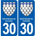 30 Aramon blason ville autocollant plaque stickers