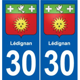 30 Aramon blason ville autocollant plaque stickers