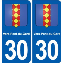 30 Aramon blason ville autocollant plaque stickers